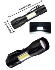 Uzun Menzilli Şarjlı El Feneri Uzun Ömürlü Led Işık Lamba