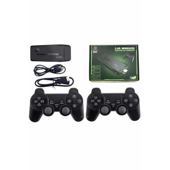 4k Game Stick Oyun Konsolu 2.4g Kablosuz Çift Kol Nostaljik Oyunlar 4k Game Stick Oyun Konsolu 2.4g Kablosuz Çift Kol Nostaljik Oyunlar