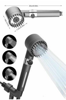 Masaj Etkili Turbolu Çok Fonksiyonlu Filtreli Duş Başlığı Yeni Nesil