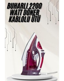 Modern Tasarım 2200W Dayanıklı Buharlı Seramik Kaplama Ütü