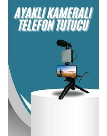 Video Making Kit Telefon Tutucu Vlog Video Mini Led Işıklı