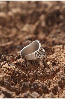 Kuru Kafa Desen Ayarlanabilir Yüzük Kuru Kafa Desen Ayarlanabilir Yüzük