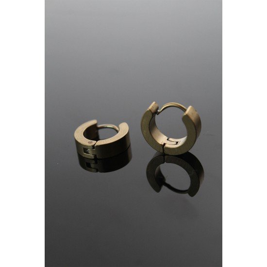 316L Çelik Gold Renk Halka Model Çift Küpe 316L Çelik Gold Renk Halka Model Çift Küpe