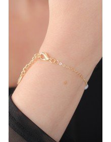 Gold Renk İnci Boncuk Model Kadın Bileklik