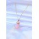 316L Çelik Gold Renk Kristal Pembe Taş Model Kadın kolye 316L Çelik Gold Renk Kristal Pembe Taş Model Kadın kolye