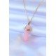 316L Çelik Gold Renk Kristal Pembe Taş Model Kadın kolye 316L Çelik Gold Renk Kristal Pembe Taş Model Kadın kolye
