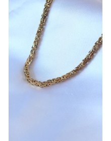 316L Çelik Gold Renk Kral Zincir Model Erkek Kolye