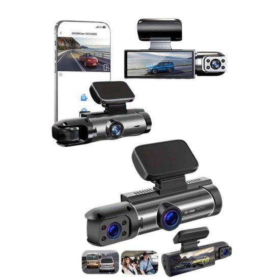 Sürüş Kamerası Video Kaydedici Hareket Algılama Gece Görüşlü