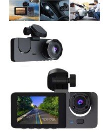 Araç İçi Dikiz Kamerası Sürüş Kaydedici 3 Lensli DVR Kamera