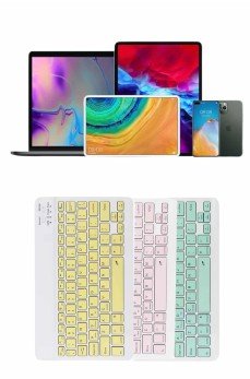 Uyumlu Kablosuz Bluetooth Şarj Edilebilir Mini Q Klavye Uyumlu Kablosuz Bluetooth Şarj Edilebilir Mini Q Klavye