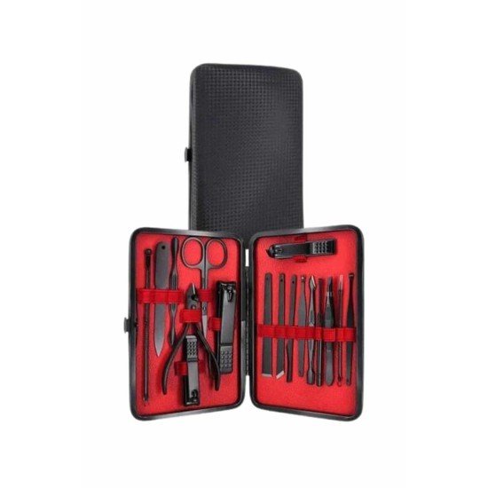 17 Parça Manikür Pedikür Seti El Ayak Bakım Seti Tırnak Makası Törpü 17 Parça Manikür Pedikür Seti El Ayak Bakım Seti Tırnak Makası Törpü