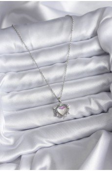 316L Çelik Zincir Gümüş Renk Kalp Model Kadın Kolye 316L Çelik Zincir Gümüş Renk Kalp Model Kadın Kolye