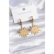 316L Çelik Gold Renk Güneş Model Göz İşleme Kadın Küpe 316L Çelik Gold Renk Güneş Model Göz İşleme Kadın Küpe