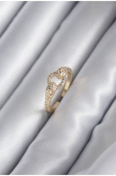 Pirinç Gold Renk Zirkon Taşlı Yılan Model Kadın Yüzük