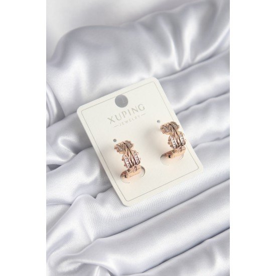 Xuping Model Zirkon Taşlı Halka Kadın Küpe Xuping Model Zirkon Taşlı Halka Kadın Küpe