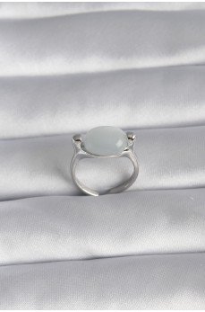 Pirinç Gümüş Renk Sedefli Kadın Yüzük Pirinç Gümüş Renk Sedefli Kadın Yüzük