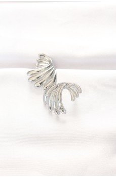 Pirinç Gümüş Renk Küpe