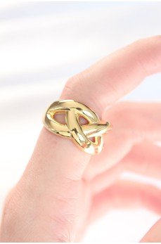 Düğüm Model Gold Renk Ayarlanabilir Yüzük