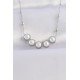 316L Çelik Zincir Gümüş Renk Sıralı İnci Taşlı Kolye 316L Çelik Zincir Gümüş Renk Sıralı İnci Taşlı Kolye