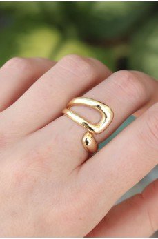 Pirinç Gold Renk Ayarlanabilir Yüzük