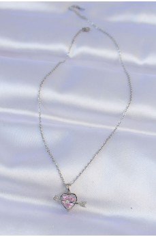316L Çelik Zincir Gümüş Renk Pembe Zirkon Taşlı Eros Kolye 316L Çelik Zincir Gümüş Renk Pembe Zirkon Taşlı Eros Kolye