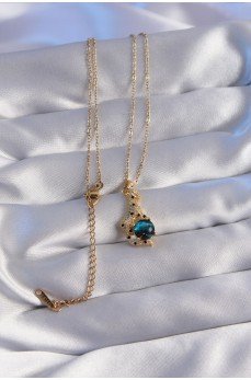 316L Çelik Zincir Gold Renk Zirkon Taşlı Panter Figürlü Gezegen Kolye 316L Çelik Zincir Gold Renk Zirkon Taşlı Panter Figürlü Gezegen Kolye