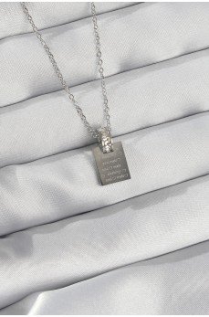 316L Çelik Zincir Gümüş Renk Zirkon Taşlı Aşk Mektubu Kolye 316L Çelik Zincir Gümüş Renk Zirkon Taşlı Aşk Mektubu Kolye