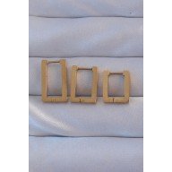 316L Çelik Gold Renk Dikdörtgen Küpe Seti 316L Çelik Gold Renk Dikdörtgen Küpe Seti