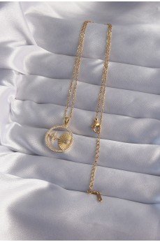 316L Çelik Zincir Gold Renk Zirkon Taşlı Yıldız Figürlü Oval Kolye 316L Çelik Zincir Gold Renk Zirkon Taşlı Yıldız Figürlü Oval Kolye