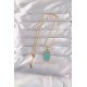 316L Çelik Gold Renk Mavi Mineli Tarot Kolye 316L Çelik Gold Renk Mavi Mineli Tarot Kolye