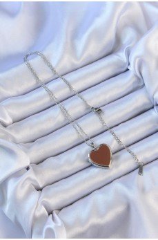 316L Çelik Zincir Gümüş Renk Mineli İçi Açılan Kalp Kolye 316L Çelik Zincir Gümüş Renk Mineli İçi Açılan Kalp Kolye