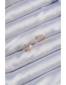 Xuping Rose Renk Zirkon Taşlı Su Yolu Küpe