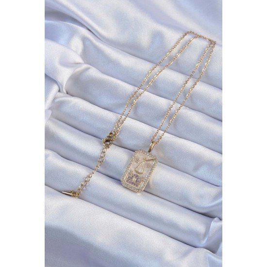 316L Çelik Zincir Altın Renk Lila Zirkon Taşlı Tarot Kolye 316L Çelik Zincir Altın Renk Lila Zirkon Taşlı Tarot Kolye