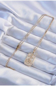 316L Çelik Zincir Altın Renk Zirkon Taşlı Çerçeveli Tarot Kolye 316L Çelik Zincir Altın Renk Zirkon Taşlı Çerçeveli Tarot Kolye