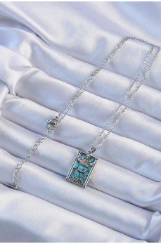 316L Çelik Zincir Gümüş Renk Zirkon Taşlı Mavi Mermer Desenli Taç Model Tarot Kolye 316L Çelik Zincir Gümüş Renk Zirkon Taşlı Mavi Mermer Desenli Taç Model Tarot Kolye