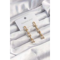 316L Çelik Altın Renk Sallantılı Model Küpe 316L Çelik Altın Renk Sallantılı Model Küpe