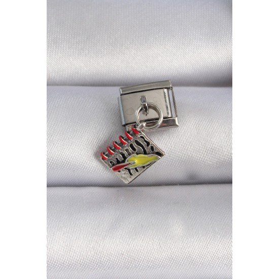 316L Çelik Gümüş Renk Sallantı Defter Figür Nomination Charm 316L Çelik Gümüş Renk Sallantı Defter Figür Nomination Charm