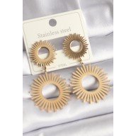 316L Çelik Gold Renk Güneş Model Kadın Küpe 316L Çelik Gold Renk Güneş Model Kadın Küpe
