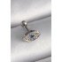 316L Çelik Gümüş Renk Zirkon Taşlı Göz Tragus Piercing