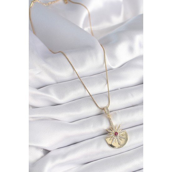 316L Çelik Gold Renk Zirkon Taşlı Yıldız Model Kadın Kolye 316L Çelik Gold Renk Zirkon Taşlı Yıldız Model Kadın Kolye