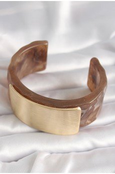 Kahverengi Mermer Desen Akrilik Platik Gold Dikdörtgen Plaka Model Vintage Kadın Bilezik Kahverengi Mermer Desen Akrilik Platik Gold Dikdörtgen Plaka Model Vintage Kadın Bilezik