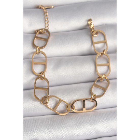 316L Çelik Gold Renk Kadın Bileklik 316L Çelik Gold Renk Kadın Bileklik