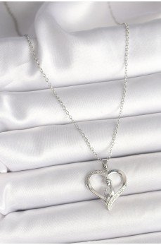 316L Çelik Gümüş Renk Zincir Zirkon Taş Detaylı Kalp Model Kadın Kolye 316L Çelik Gümüş Renk Zincir Zirkon Taş Detaylı Kalp Model Kadın Kolye