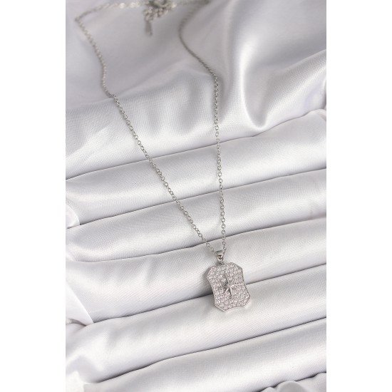 316L Çelik Gümüş Renk Zincir Zirkon Taşlı Kutup Yıldız İşlemeli Madalyon Model Kadın Kolye 316L Çelik Gümüş Renk Zincir Zirkon Taşlı Kutup Yıldız İşlemeli Madalyon Model Kadın Kolye