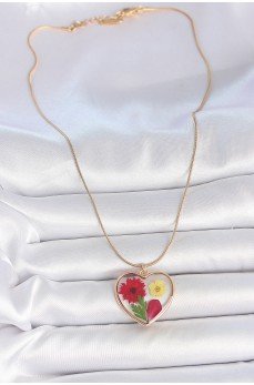 316L Çelik Gold Renk Zincir Epokis Kalp Doğal Çiçek Model Kadın Kolye 316L Çelik Gold Renk Zincir Epokis Kalp Doğal Çiçek Model Kadın Kolye