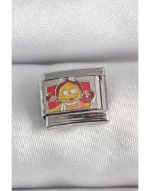 316L Çelik Gümüş Renk Renkli Çocuk İşlemeli Nomination Charm