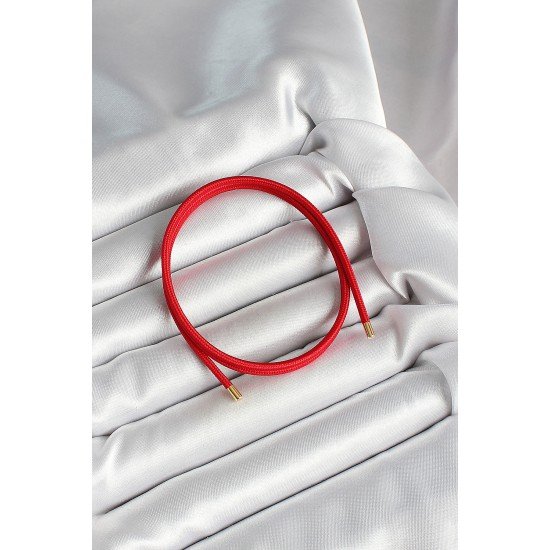 Mıknatıslı  Koyu Kırmızı Renk Sarmal Kadın Bileklik