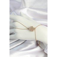 316L Çelik Gold Renk Zincirli Dönen Yonca Figürlü Şahmeran