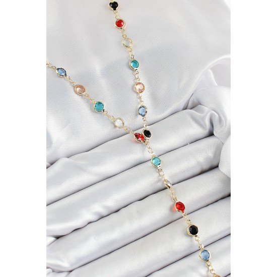 Pirinç Asorti Model Gold Renk Zirkon Taşlı Y Kolye Pirinç Asorti Model Gold Renk Zirkon Taşlı Y Kolye