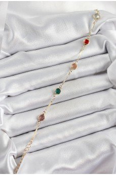 Pirinç Asorti Model Gold Renk Zirkon Taşlı Kadın Bileklik Pirinç Asorti Model Gold Renk Zirkon Taşlı Kadın Bileklik